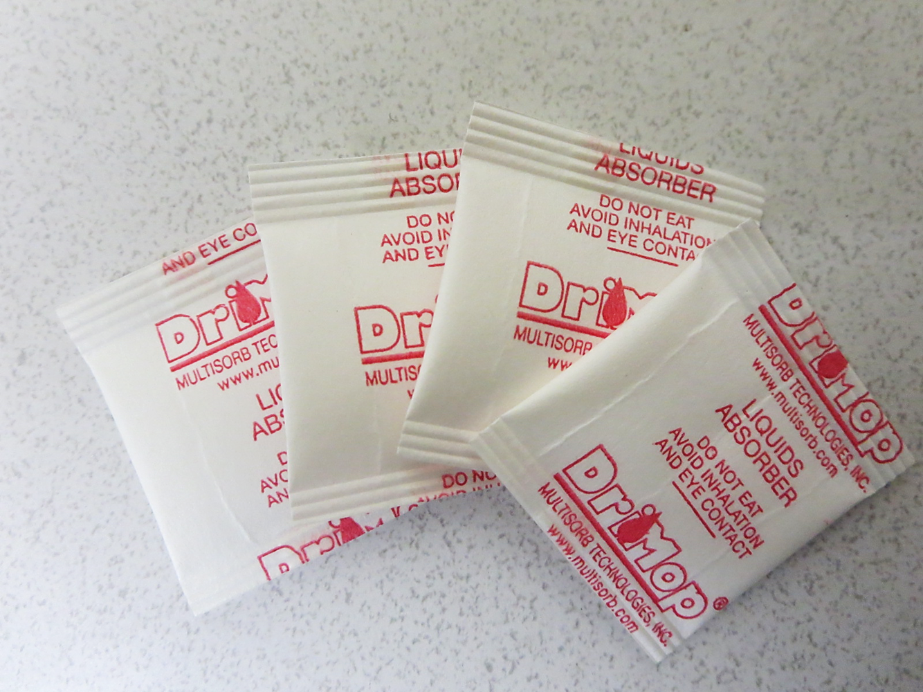 #02-01083CG08 Multisorb DriMop® Medical Liquid Absorber Rupturing  Packs  - 0.5 Gram